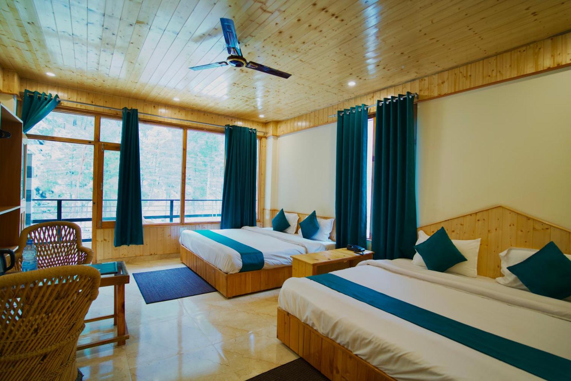 Hotel Mid Orchard Kasol L River Side -Pure Veg Hotel المظهر الخارجي الصورة